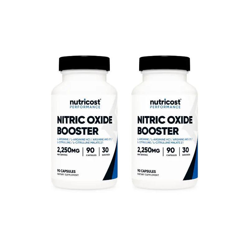 Nitric Oxide Booster Capsules - 2250mg Per Serving - Dietary And Healthcare Supplement