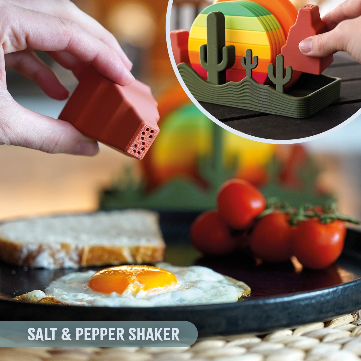 Creative 3D Print Sundowner Coaster Set