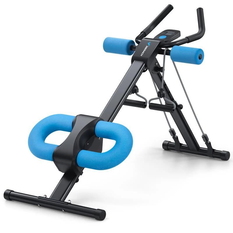 Dual Track Adjustable Ab Trainer Machine With LCD Monitor