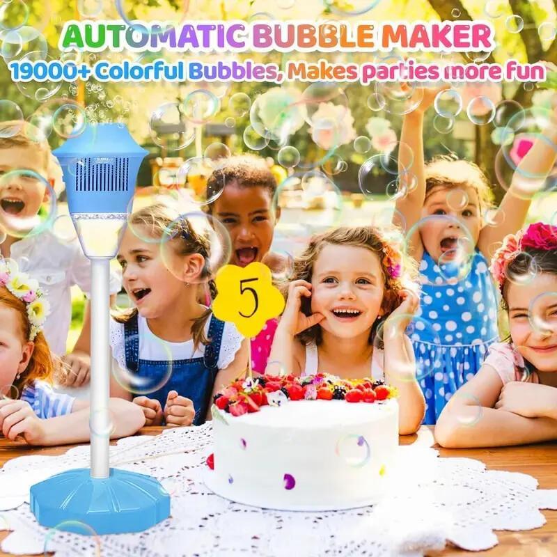 Automatic Bubble Machine For Kids – Light-Up Rechargeable Blower