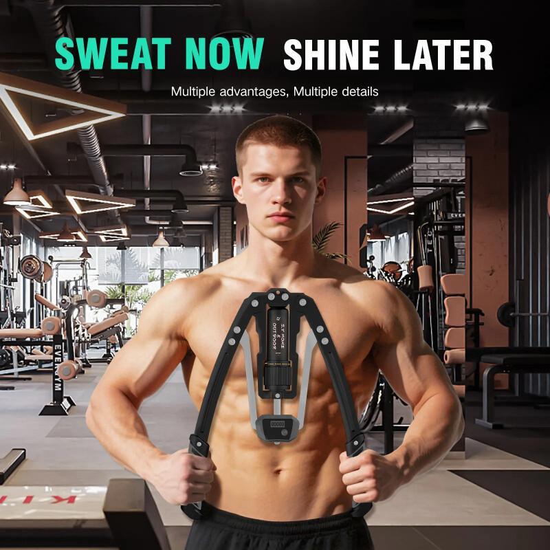Hydraulic Arm & Chest Trainer – Adjustable Resistance With Smart Counter
