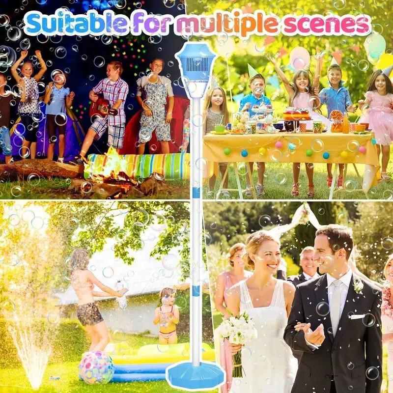Automatic Bubble Machine For Kids – Light-Up Rechargeable Blower