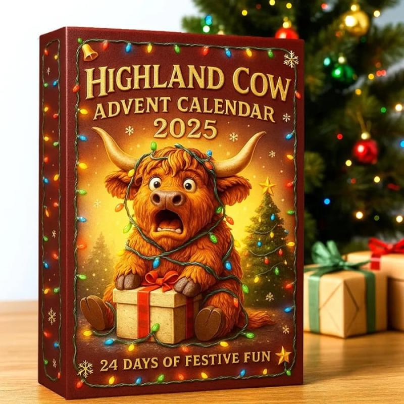 Cozy Highland Cow Countdown To Christmas 2025