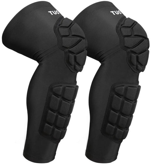 Knee & Shin Guard Sleeves – Padded Sports Protection (1 Pair)