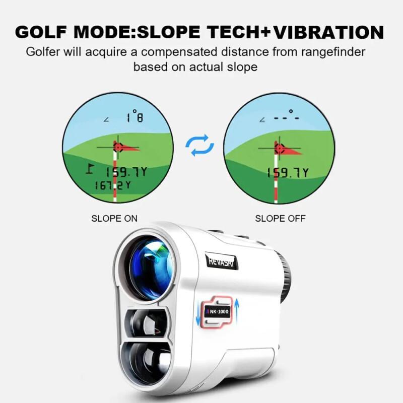 Laser Golf Rangefinder – Slope & Flag Lock With Vibration